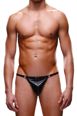 Envy Black Low-Rise V-String thumbnail 1
