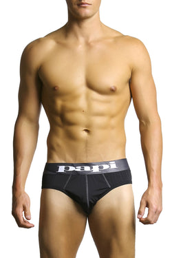 2-Pack Papi Black & Grey Microfusion Performance Brief thumbnail 4