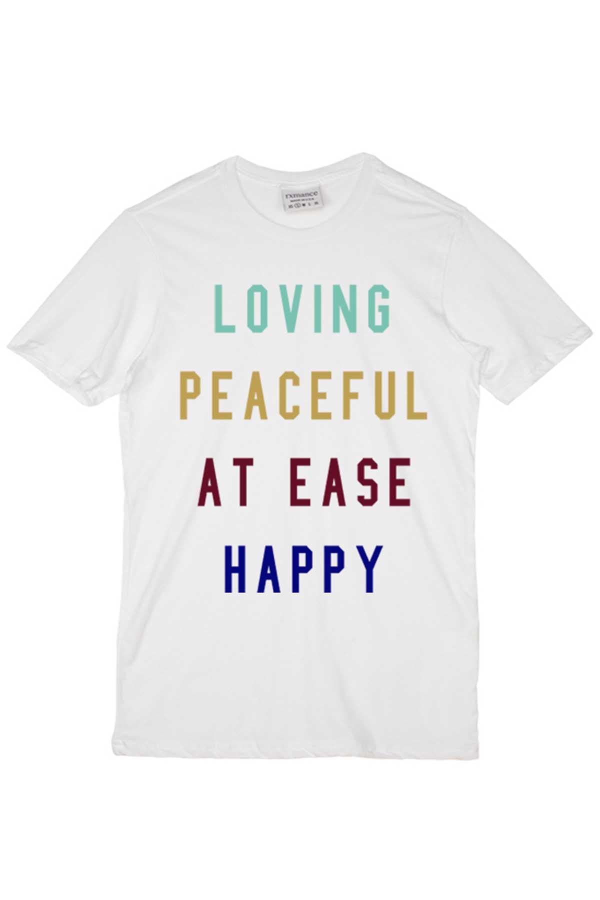 Rxmance White Peaceful Crew Tee
