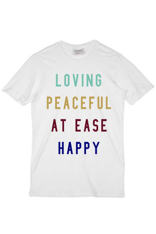 Rxmance White Peaceful Crew Tee