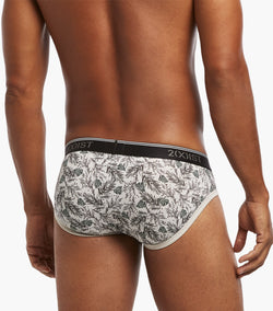 2XIST Cotton Stretch No-Show Brief 3-Pack Floral thumbnail 3