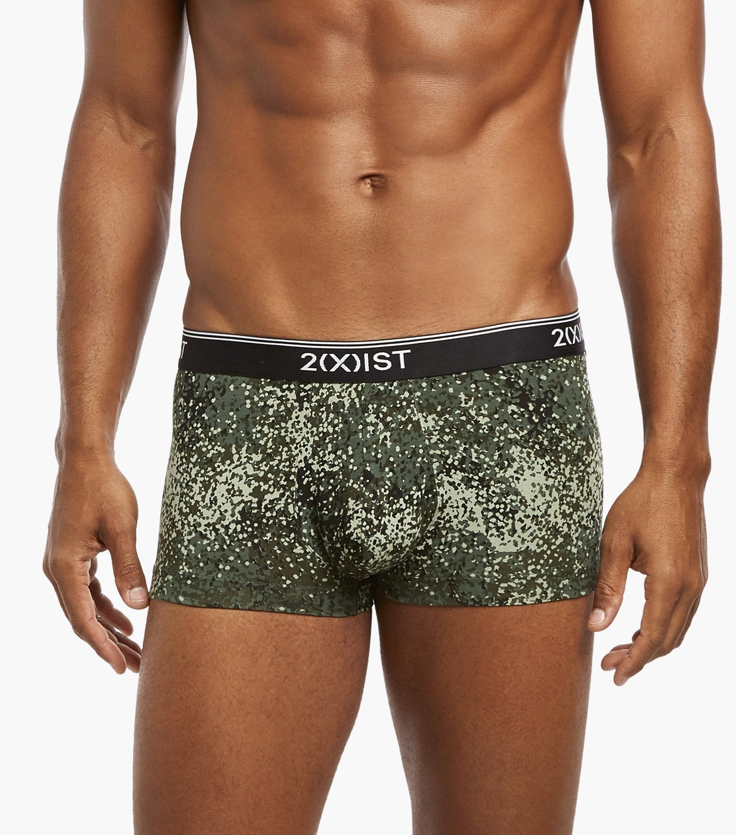 2XIST Cotton Stretch No-Show Trunk 3-Pack Camo