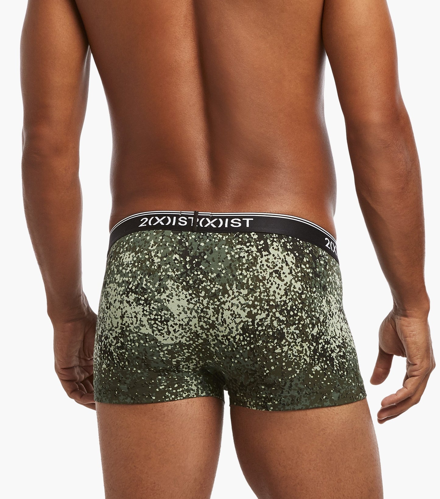 2XIST Cotton Stretch No-Show Trunk 3-Pack Camo