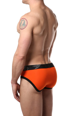 Alexander Cobb Orange & Black Slip Brief thumbnail 2