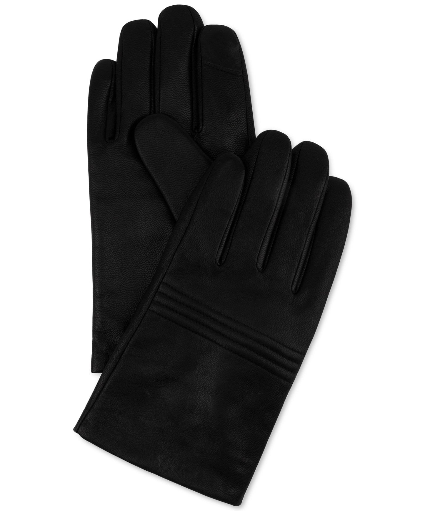 Calvin Klein Quilted Leather Knuckle Gloves Large