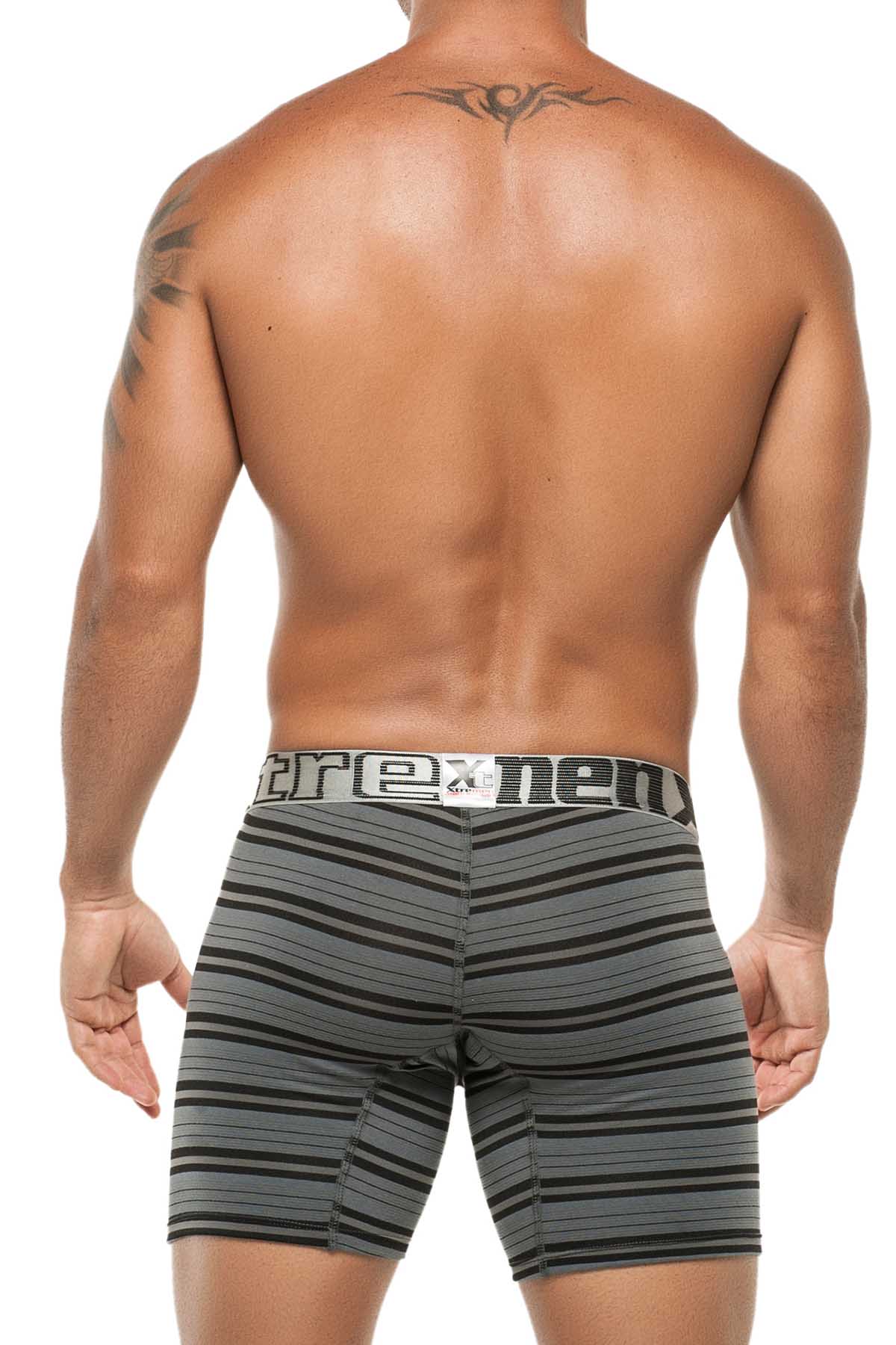 Xtremen Grey Thin Stripes Boxer Brief