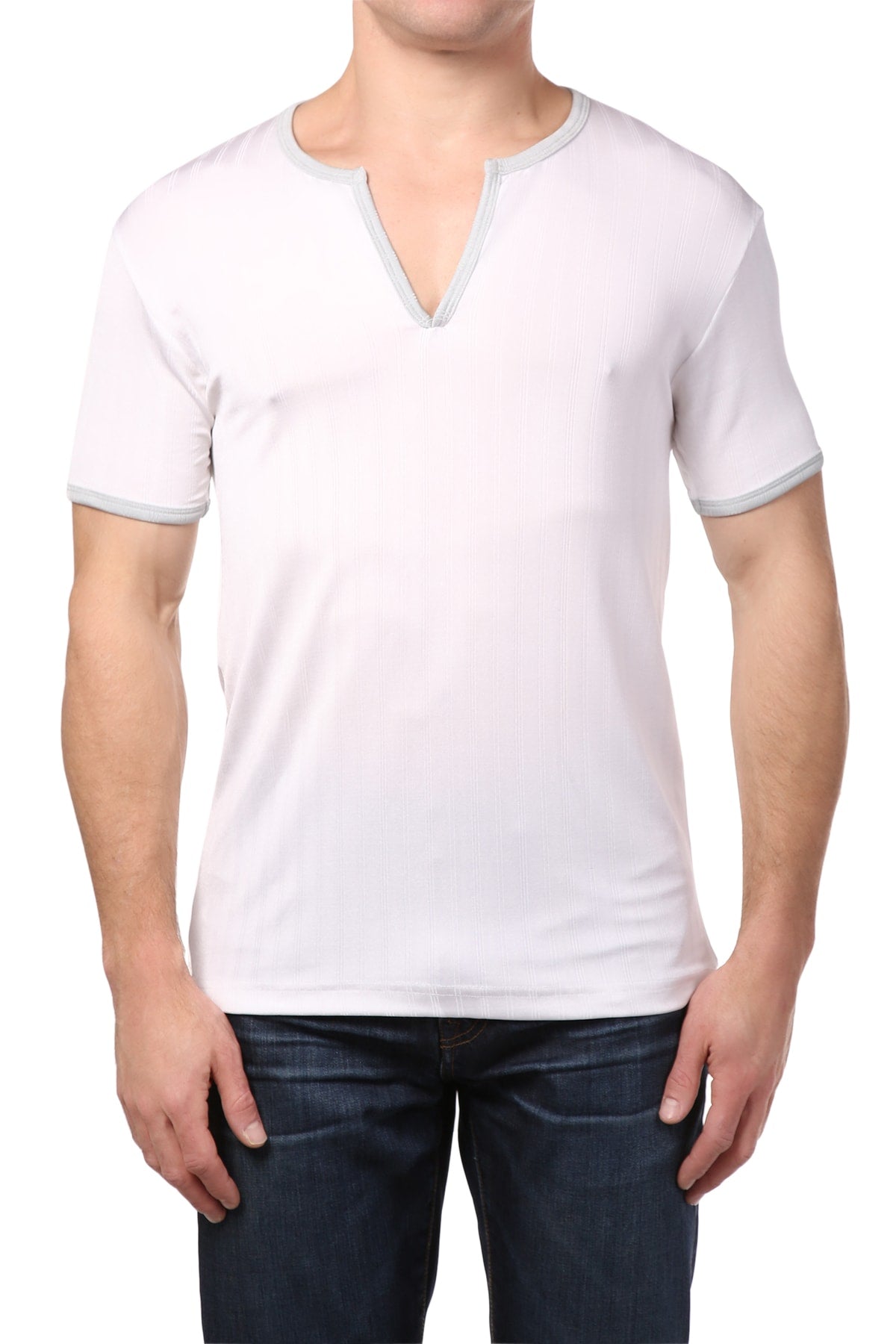 Andres Velasco White Contrast Trim Shirt