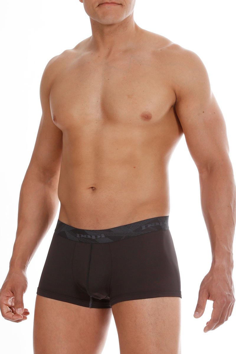 2-Pack Papi Charcoal & Black Performance Mesh Brazilian Trunks