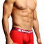 Papi Black/Red Contrast Microfusion Performance Brazilian Trunk 2-Pack