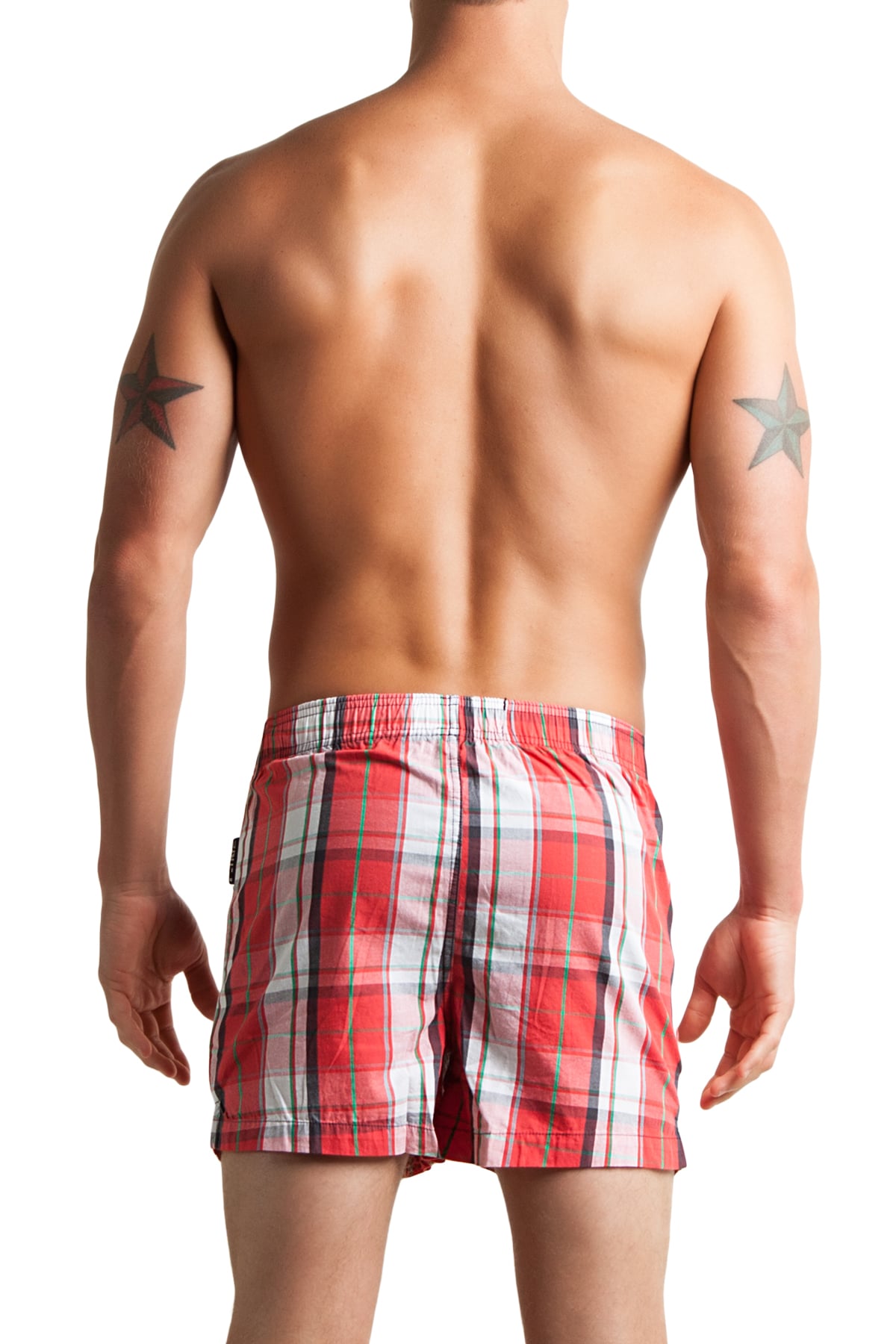 C-IN2 Remix Red Woven Plaid Boxer