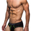 Marco Marco Black & Neon Yellow Stitched Brief