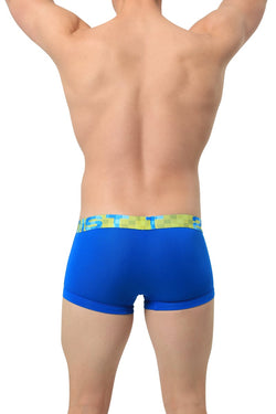 2(X)IST Ski Diver Blue Squares No-Show Trunk thumbnail 2