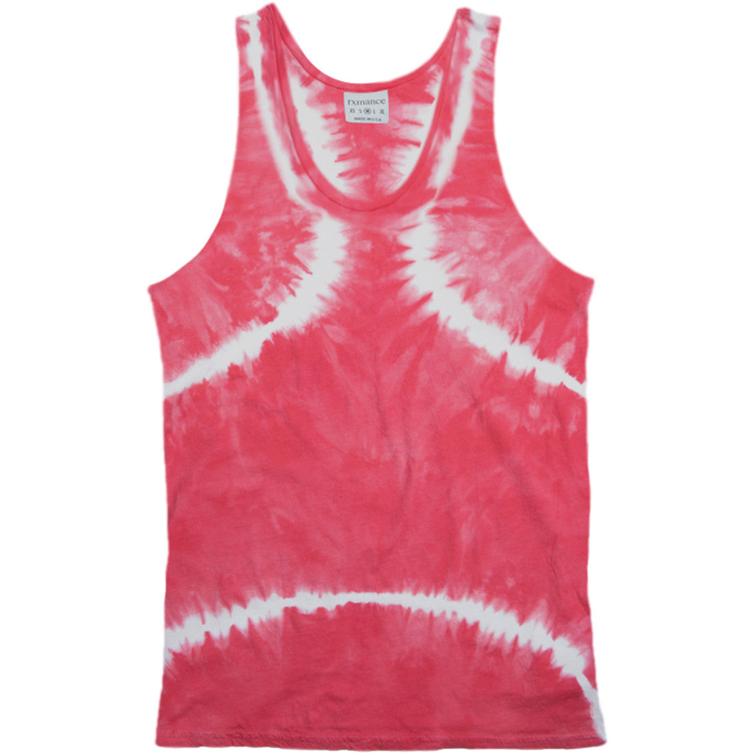 Rxmance Faded Red Tie Dye Tank Top