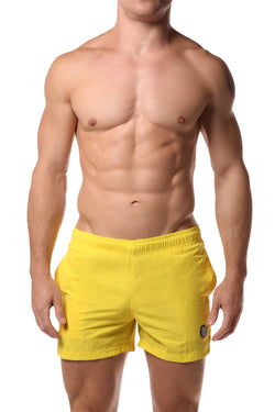 Datch Solid Yellow Gladiator Swim Short thumbnail 1