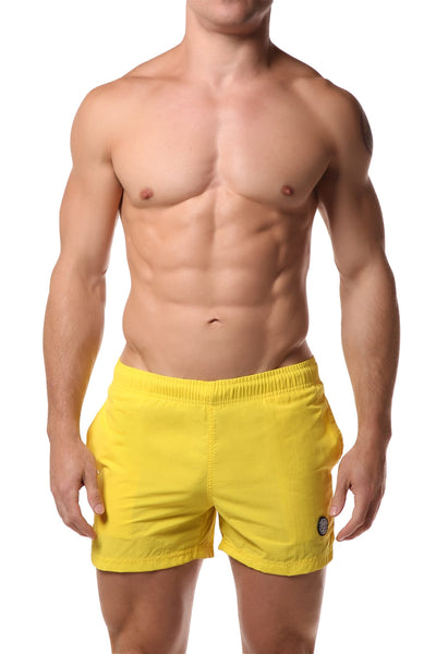 Datch Solid Yellow Gladiator Swim Short