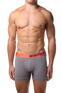 2(X)IST Grey & Orange Electric Cotton Stretch Boxer Brief thumbnail 1