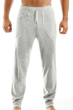 Modus Vivendi Grey Velvet Track Pant thumbnail 3