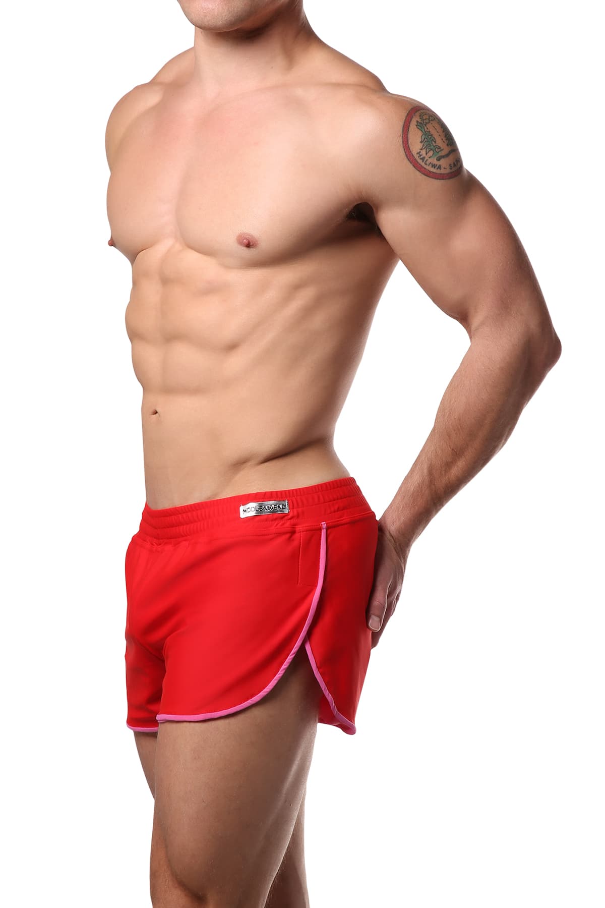 Modus Vivendi Red & Fuchsia Swim Short Set