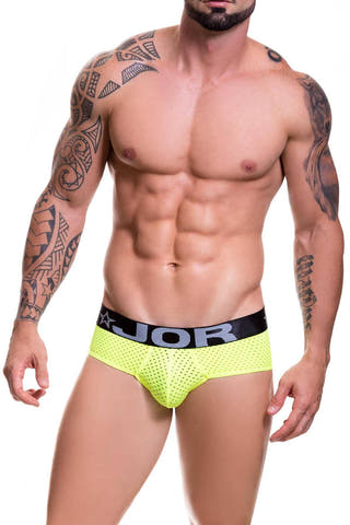Jor Neon-Yellow/Black Cronos Brief