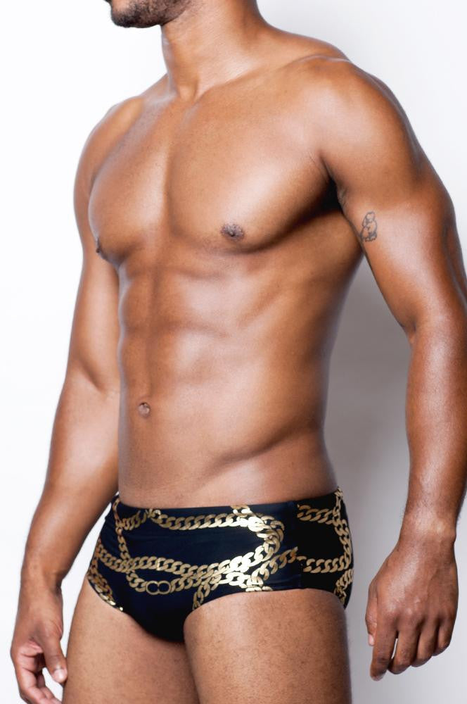 2eros Black V32 Cuban Swim Brief