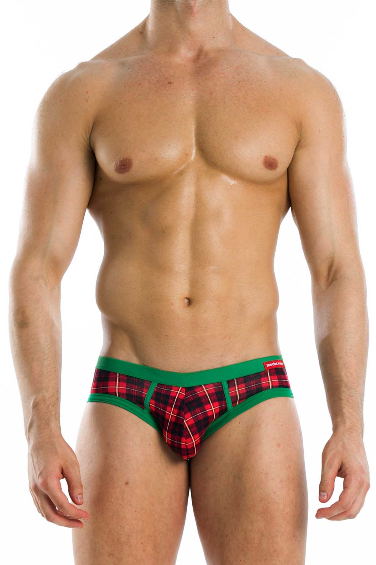 Modus Vivendi Red Tartan Mini-Brief
