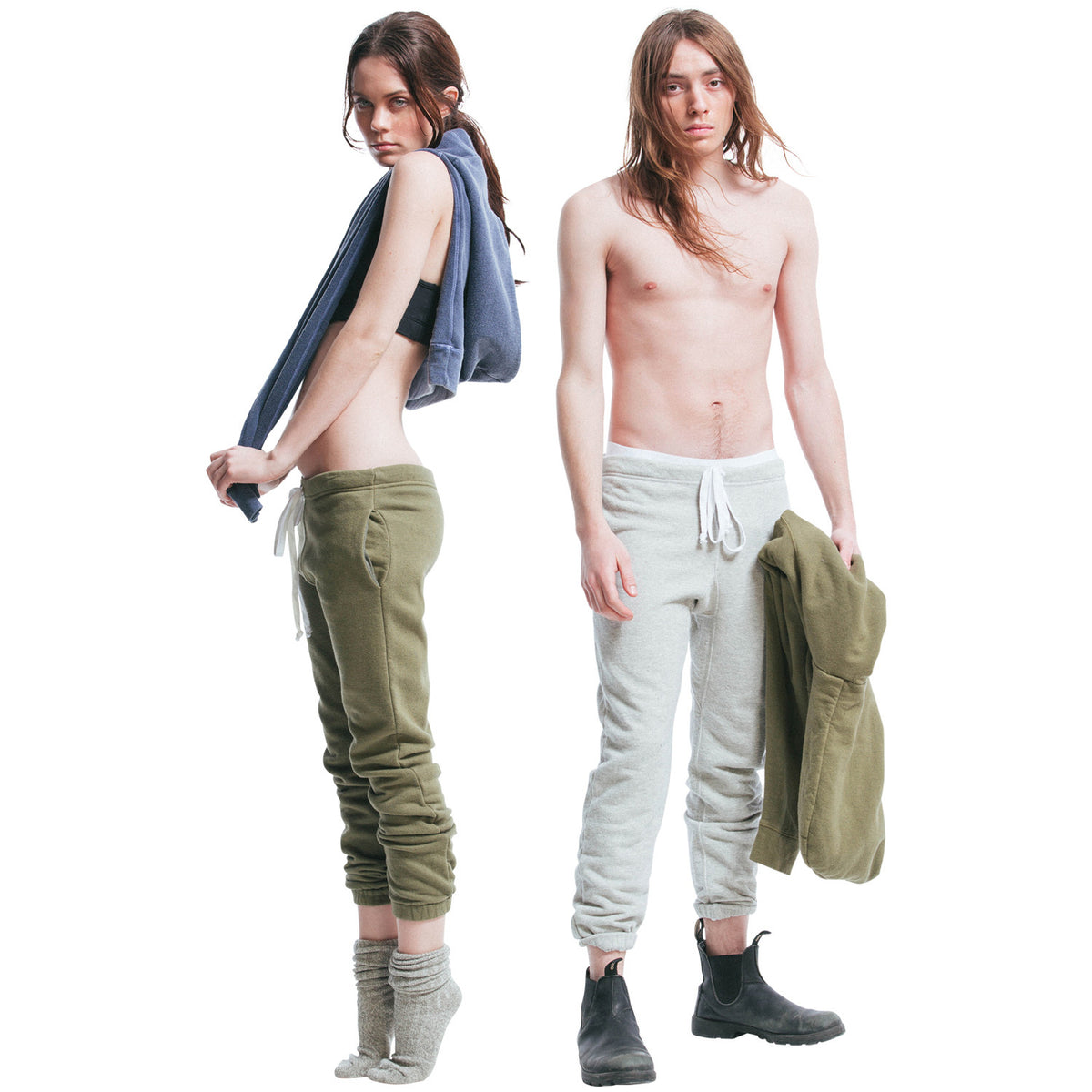 Rxmance Denim Blue Swear Pant w/ Pocket