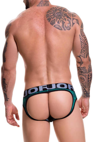 Jor Green Printed Brookyn Jock-Brief