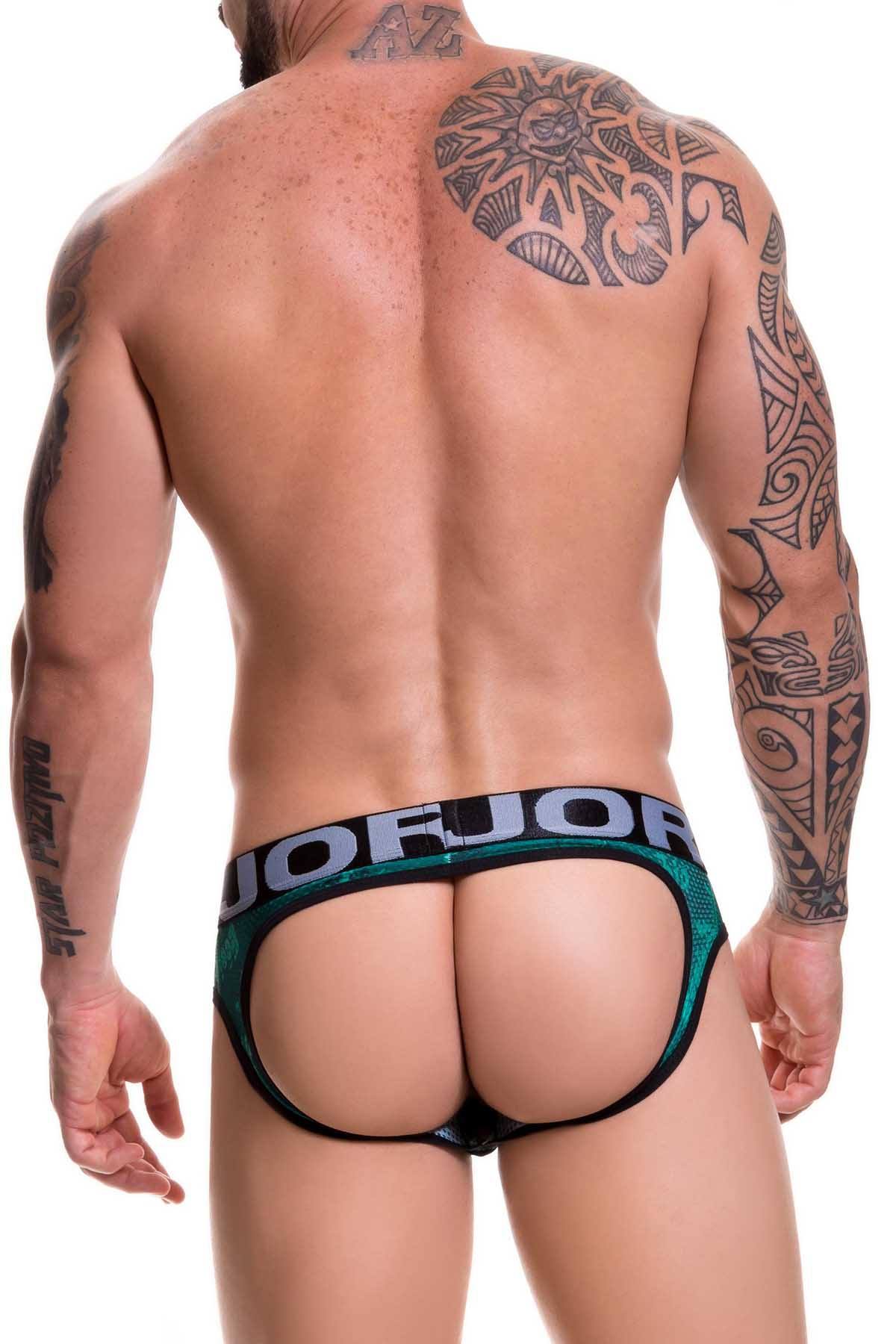 Jor Green Printed Brookyn Jock-Brief