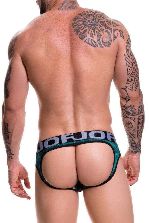 Jor Green Printed Brookyn Jock-Brief