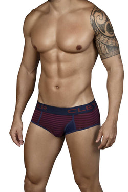 Clever Grape-Stripe Kiwi Open-Fly Brief thumbnail 1