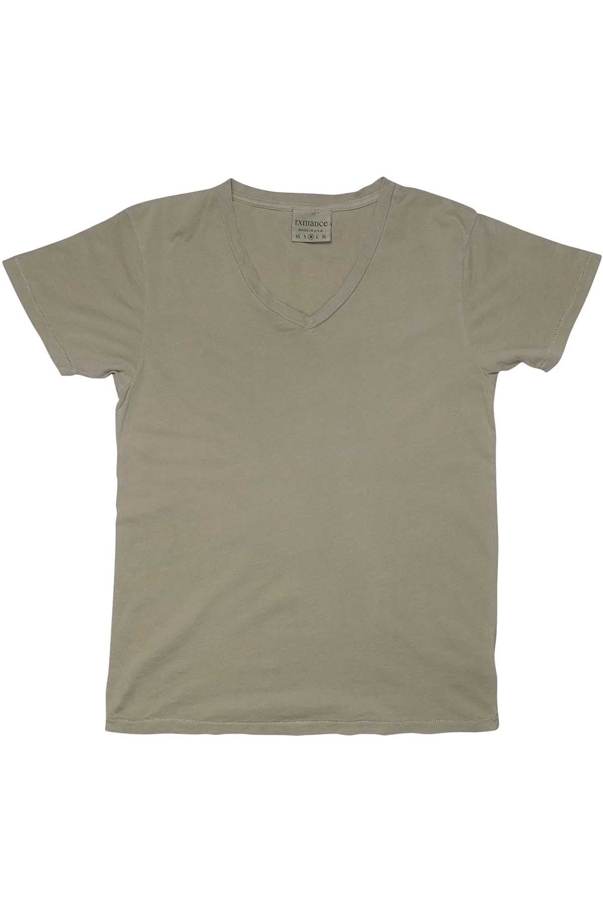 Rxmance Unisex Sport Green V-Neck Tee