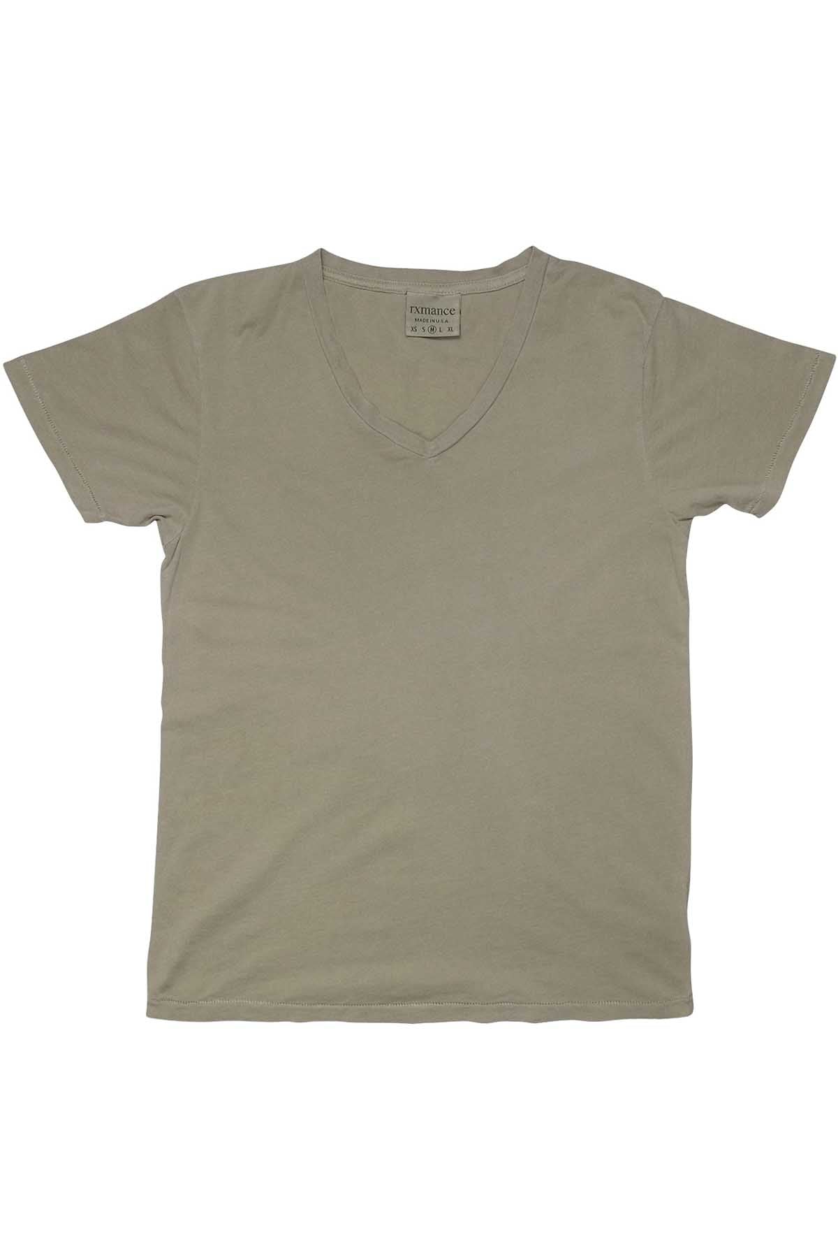 Rxmance Unisex Sport Green V-Neck Tee