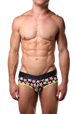 Candyman Neon Stars Printed Brief thumbnail 3