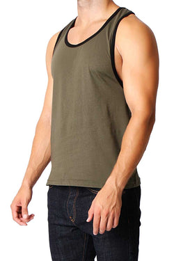 Timoteo Army Green & Black Freedom Tank thumbnail 1