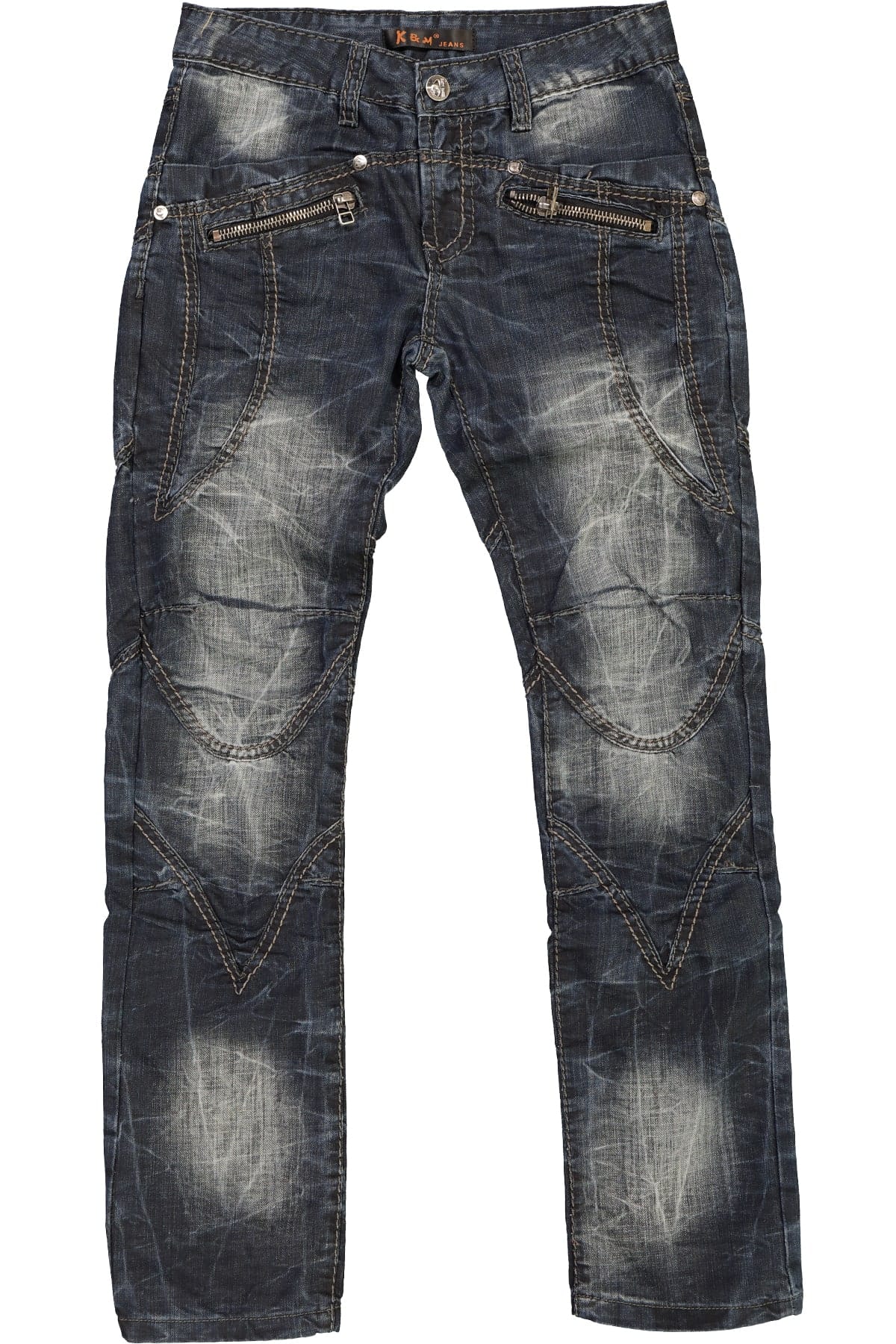 Kosmo Lupo Jeans Black-Blue Denim Pant