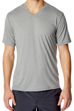 32 Degrees Ariel-Grey V-Neck T-Shirt thumbnail 2