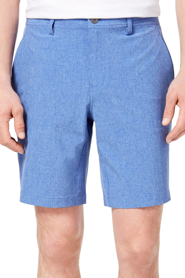 32 Degrees Blue Bright-Melange  9" Stretch Performance Short