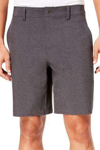 32 Degrees Dark-Grey Melage 9" Stretch Performance Short