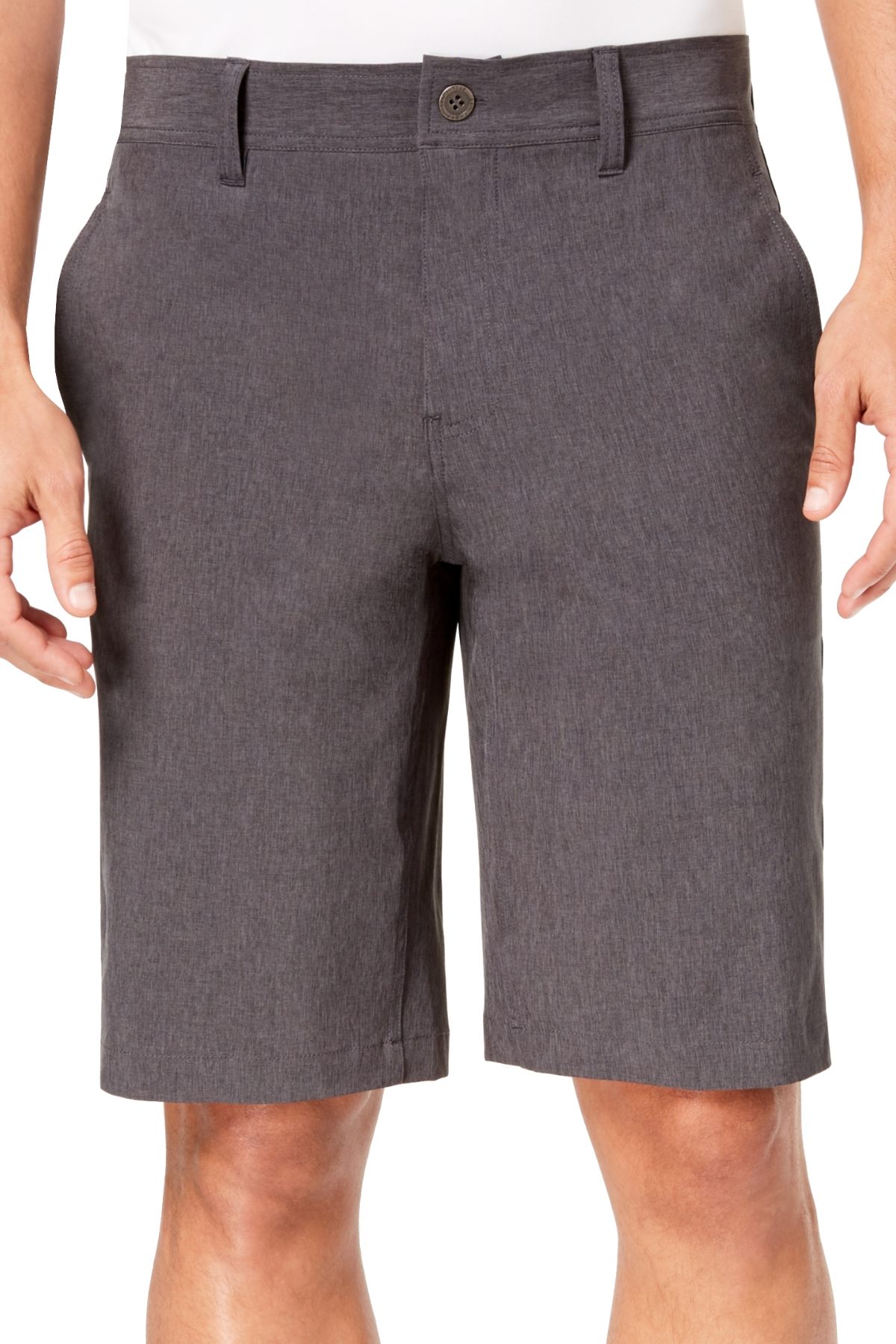 32 Degrees Dark-Grey Melange 11" Stretch Performance Short
