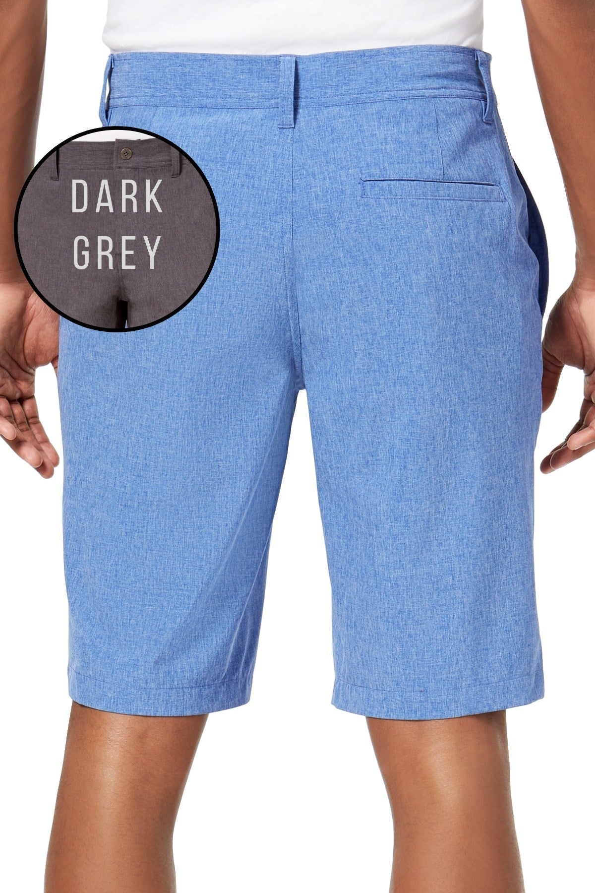 32 Degrees Dark-Grey Melange 11" Stretch Performance Short