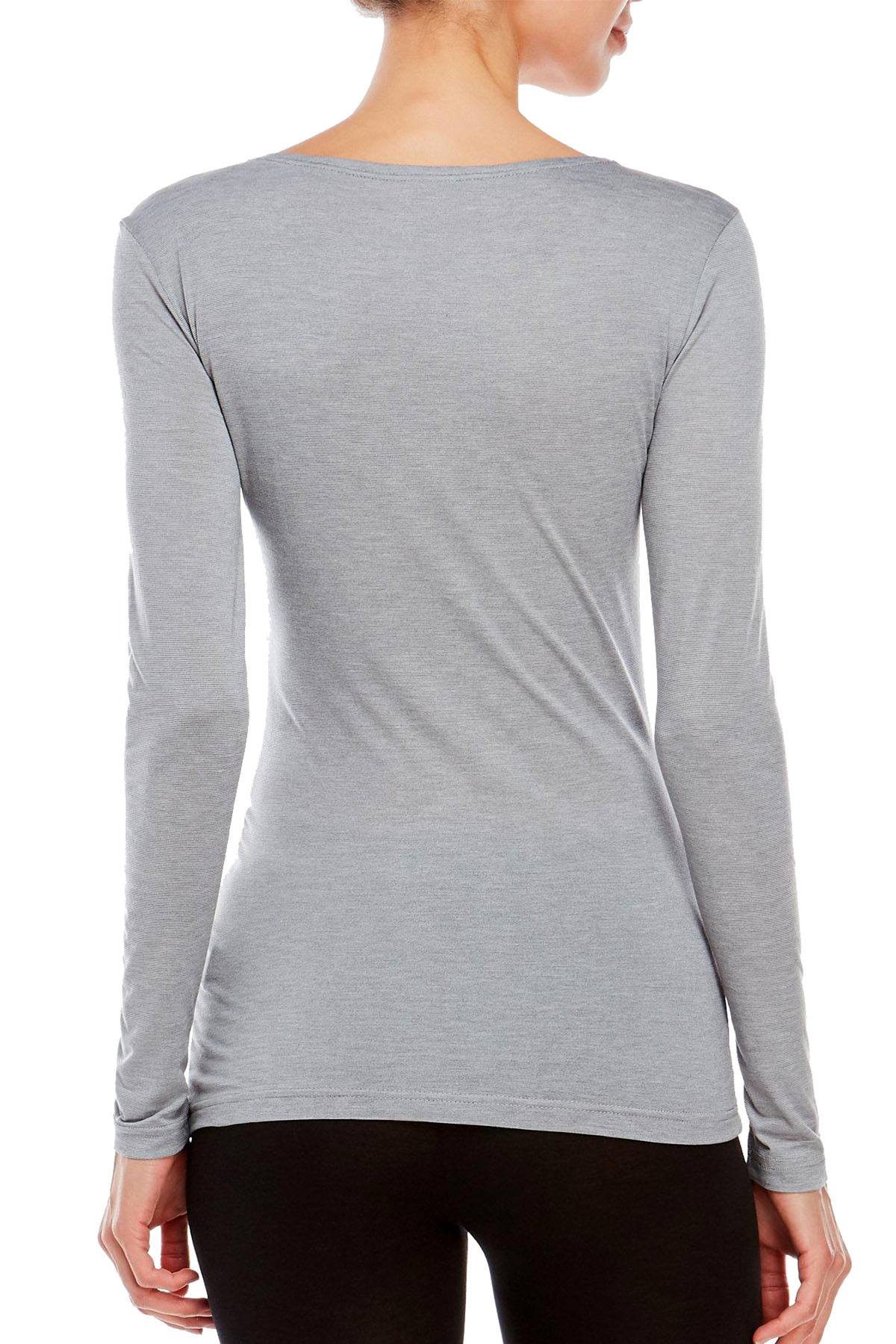32 Degrees Heather-Grey Long-Sleeve Base-Layer Top