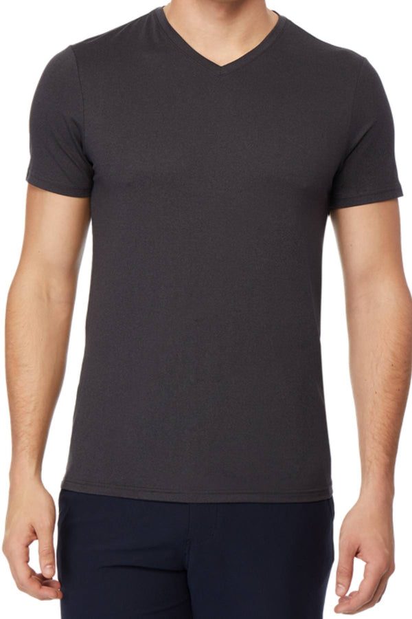 32 Degrees Heather-Jet-Black V-Neck T-Shirt