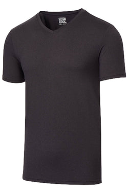 32 Degrees Heather-Jet-Black V-Neck T-Shirt thumbnail 3