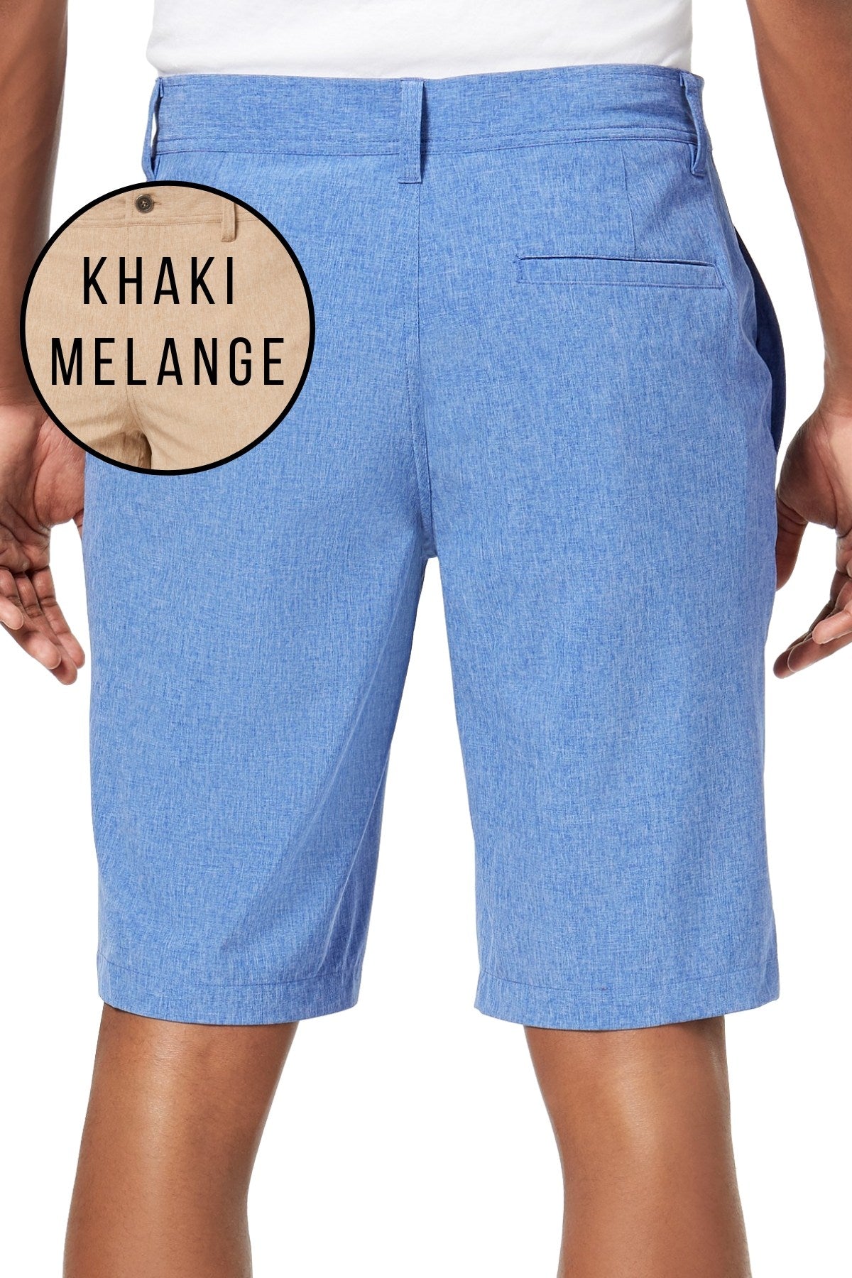 32 Degrees Khaki-Melange 11" Stretch Performance Short