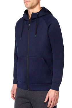 32 Degrees Navy Fleece Waterproof Tech Hoodie thumbnail 2