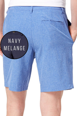 32 Degrees Navy-Melange 9" Stretch Performance Short thumbnail 2