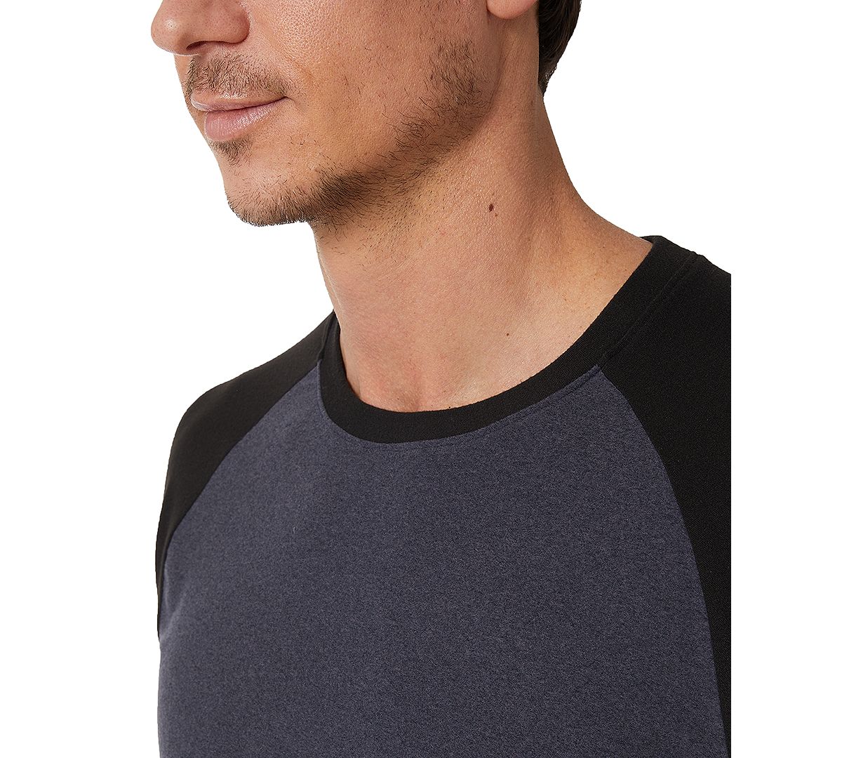 32 Degrees Mens Ultra Lux Long Sleeve Sleep T Shirt Navy Size 2 Extra Large