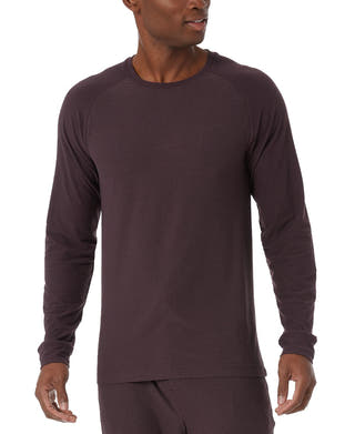 32 Degrees Raglan Long-sleeve Sleep T-shirt Rich Plum