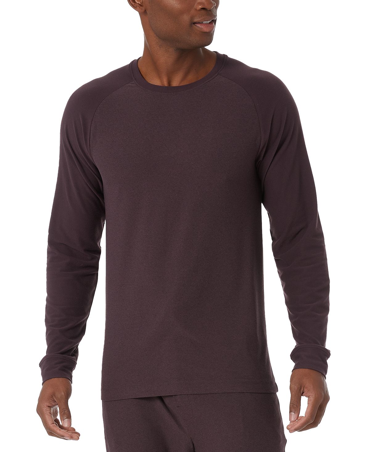 32 Degrees Raglan Longsleeve Sleep Tshirt Rich Plum CheapUndies