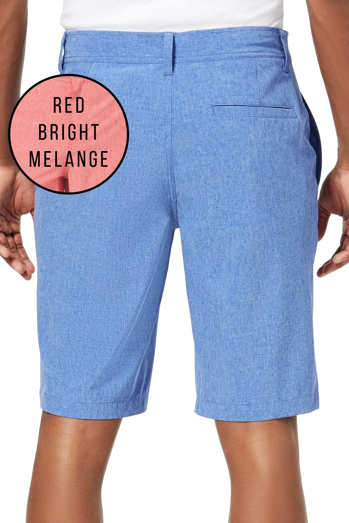 32 Degrees Red Bright-Melange 11" Stretch Performance Short